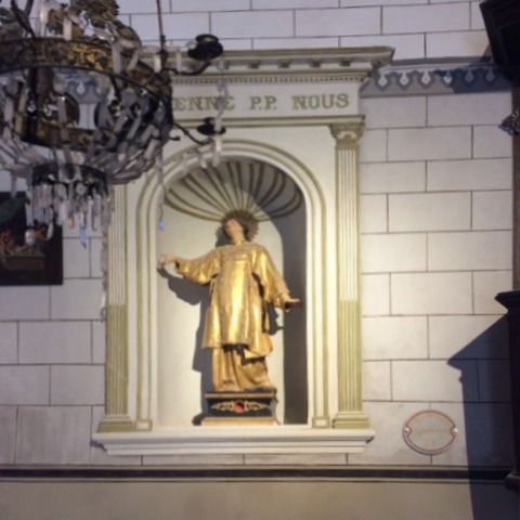 chapelle niche saint Étienne restauré