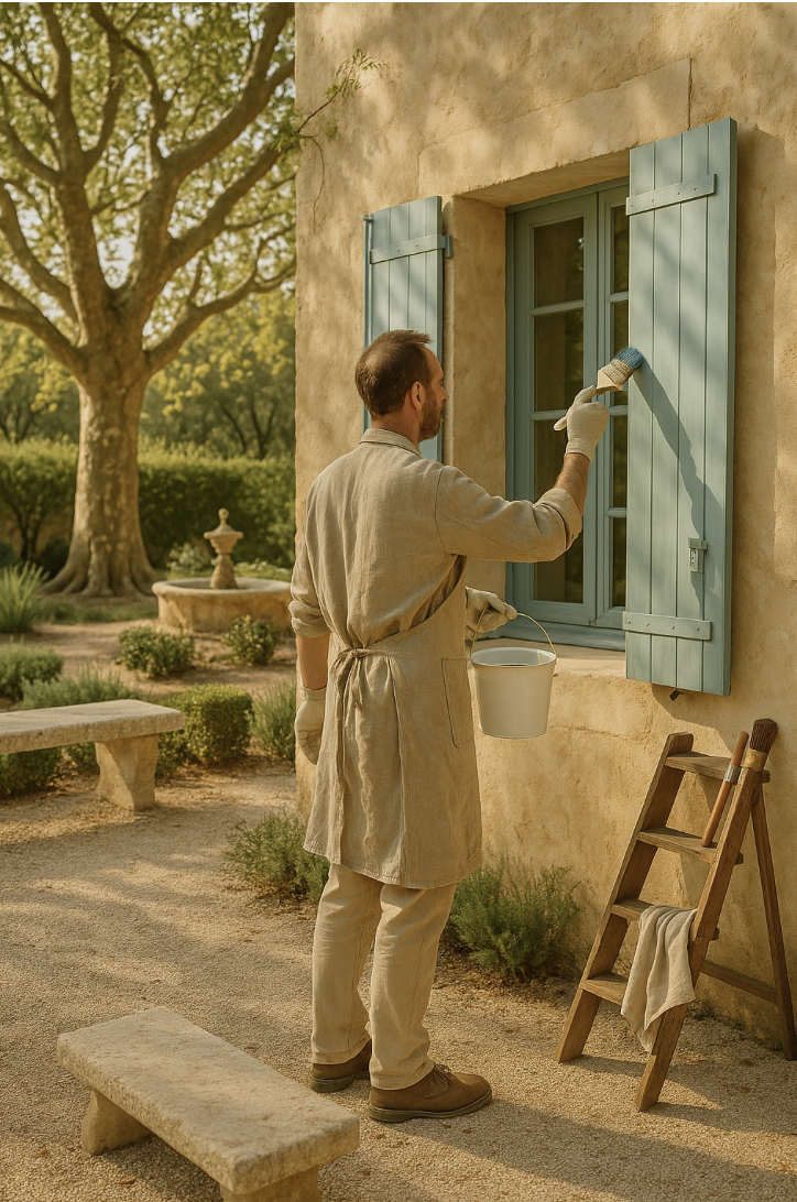 peinture à l'huile boiseries