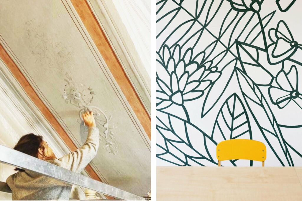 décor peint illustration murale