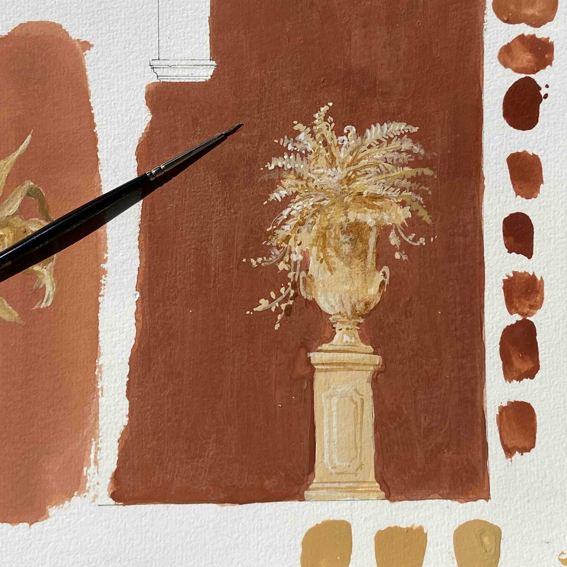 maquette peinte à la main par peintre décorateur