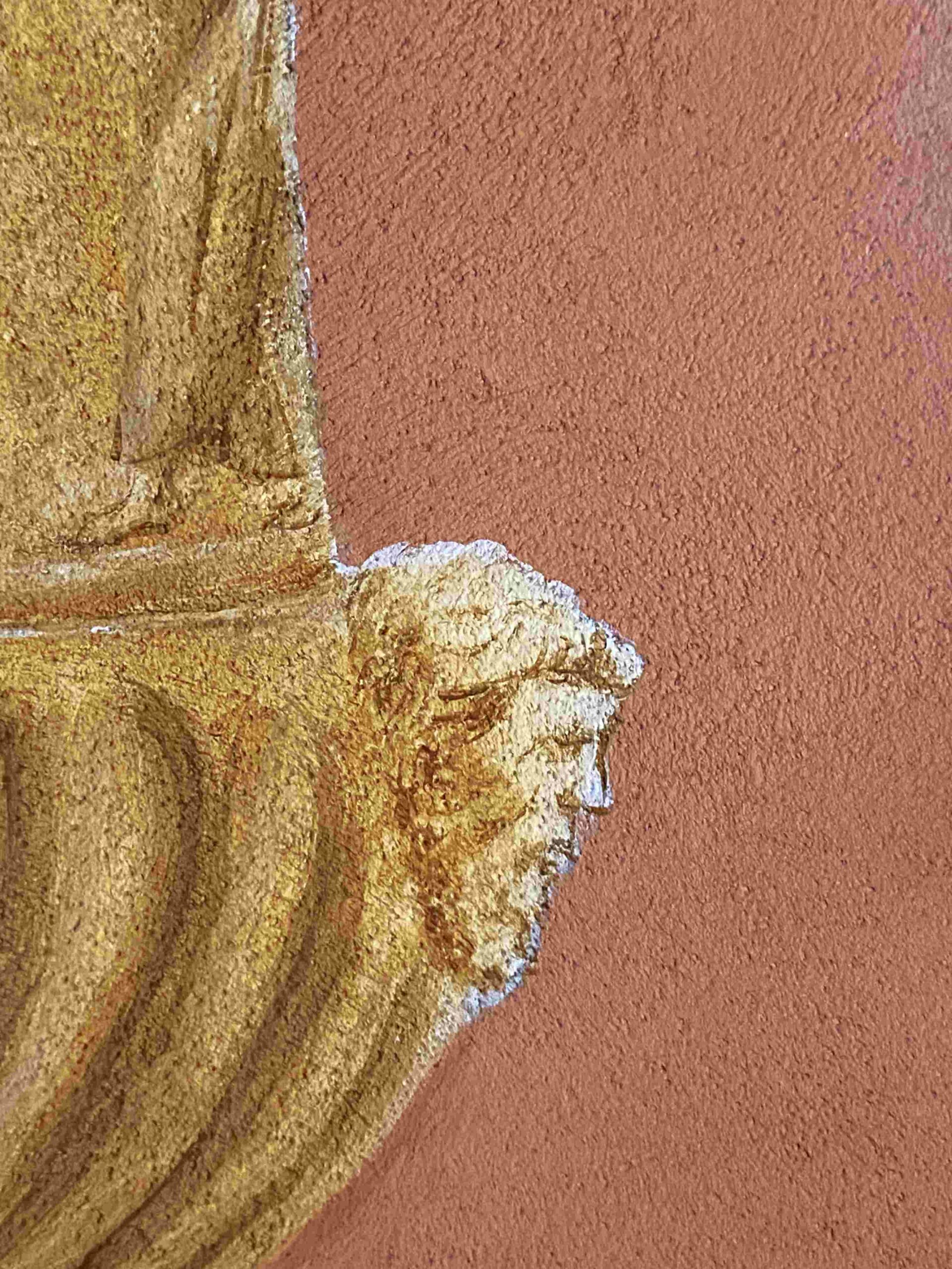 détail peintre décorateur profil vase